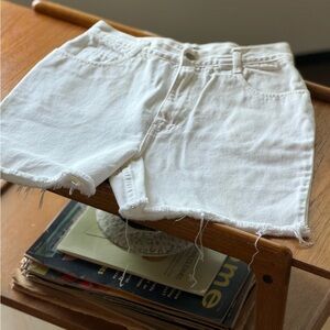Stefano International Vintage White Denim Shorts